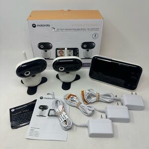 Motorola - PIP1510-2 CONNECT 5" WiFi Video Baby Monitor with 2 Cameras - White